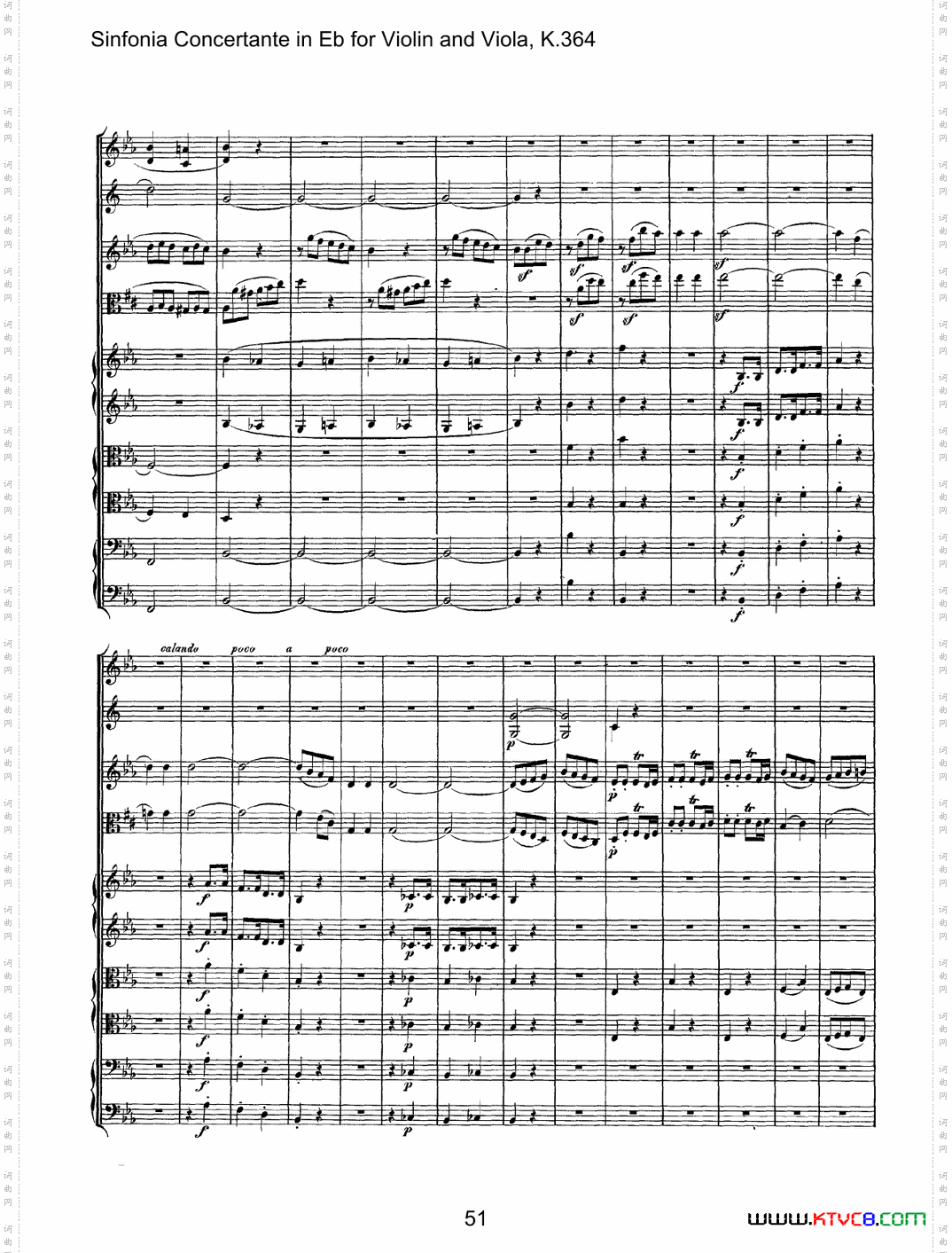 降E大调交响协奏曲《SinfoniaConcertanteinEb》fo-rViolina-ndViolaK·364_降E大调交响协奏曲《Sinfonia Concertante in Eb》fo-r Violin a-nd Viola K·364