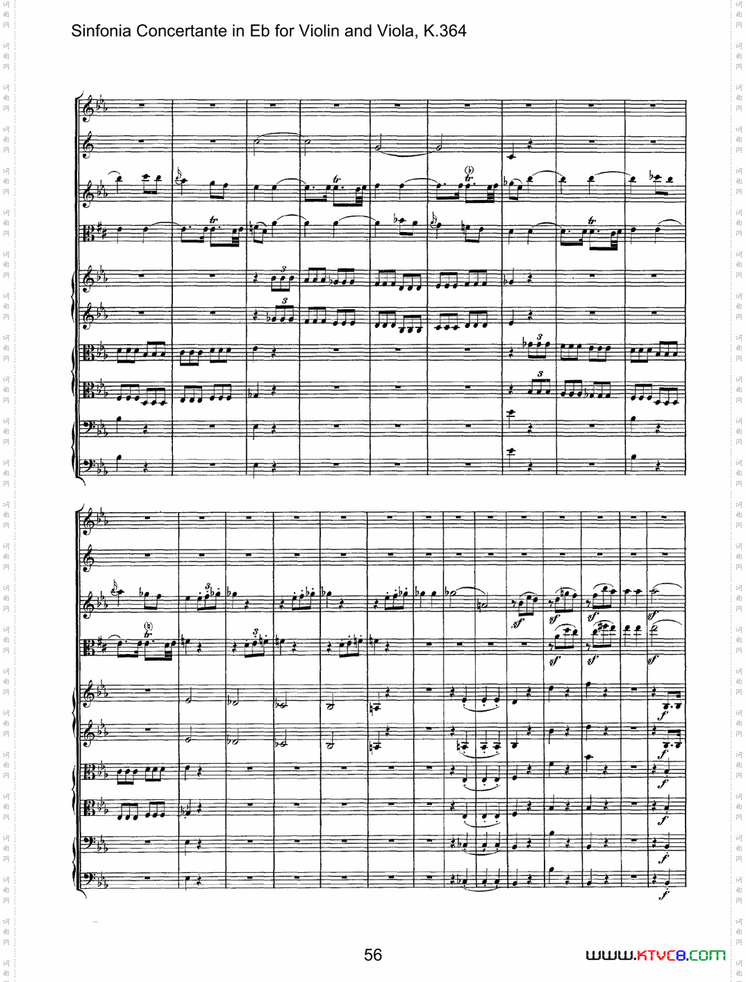 降E大调交响协奏曲《SinfoniaConcertanteinEb》fo-rViolina-ndViolaK·364_降E大调交响协奏曲《Sinfonia Concertante in Eb》fo-r Violin a-nd Viola K·364