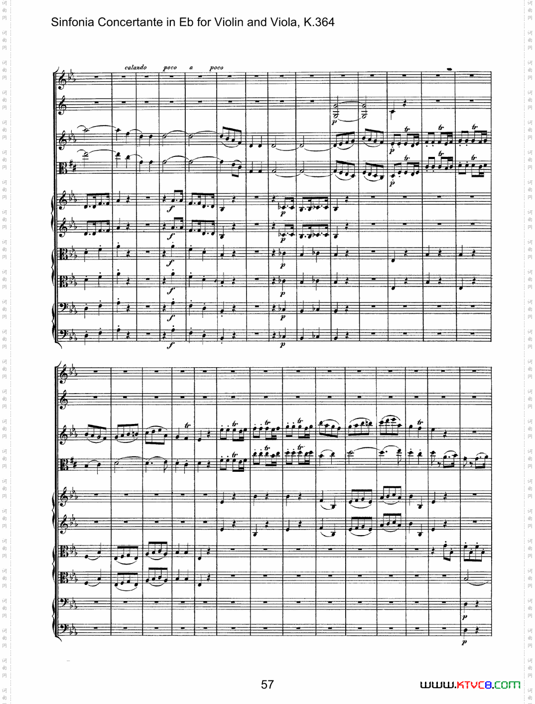 降E大调交响协奏曲《SinfoniaConcertanteinEb》fo-rViolina-ndViolaK·364_降E大调交响协奏曲《Sinfonia Concertante in Eb》fo-r Violin a-nd Viola K·364