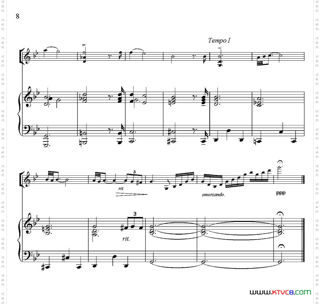 Adagiofo-rStrings&Organ柔板小提琴+钢琴伴奏_Adagio fo-r Strings & Organ柔板小提琴+钢琴伴奏
