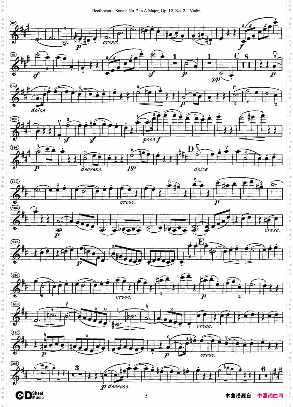 ViolinSonataNo·2inAMajo-rOp·12No·2