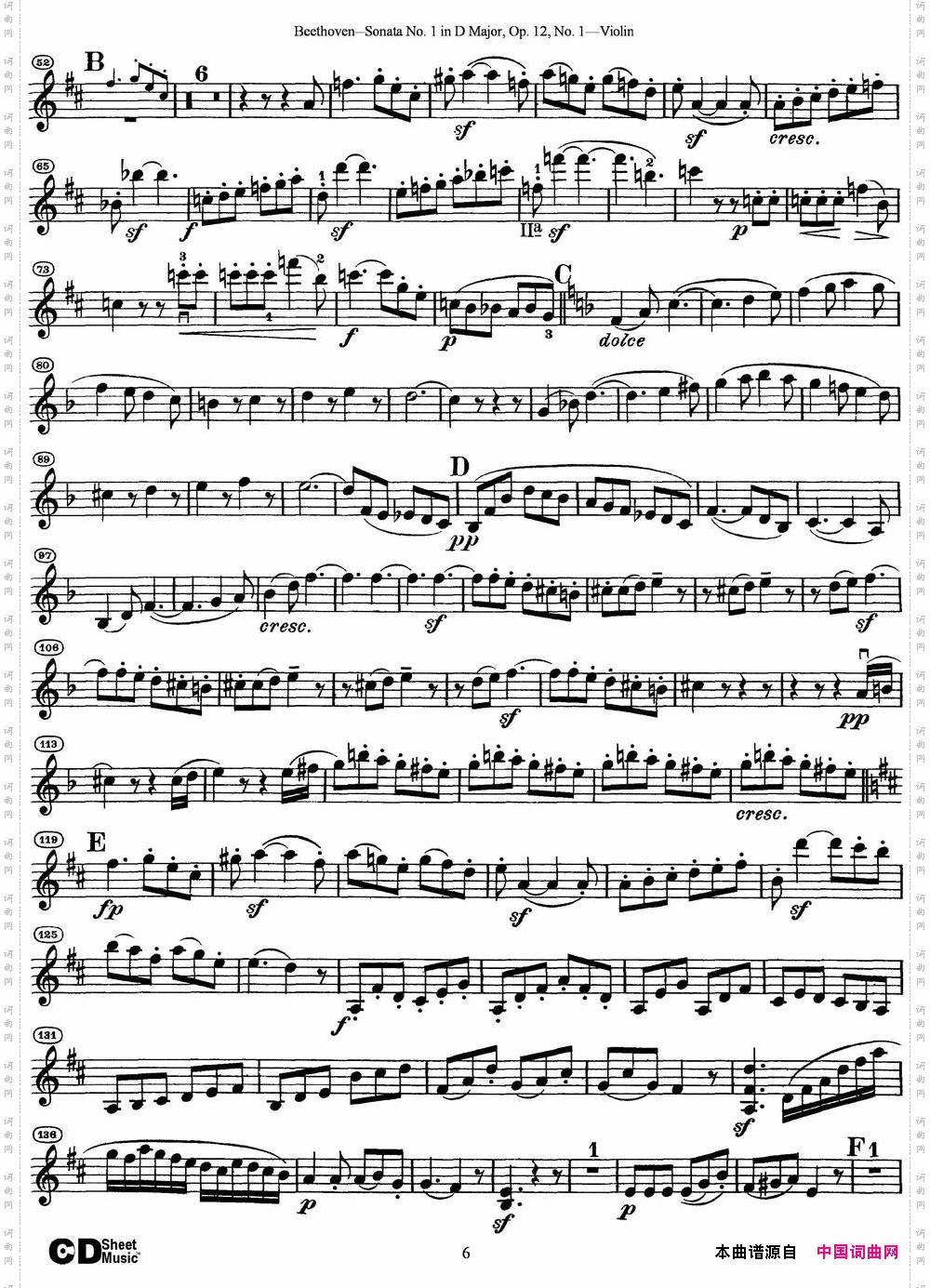 ViolinSonataNo·1inDMajo-rOp·12No·1