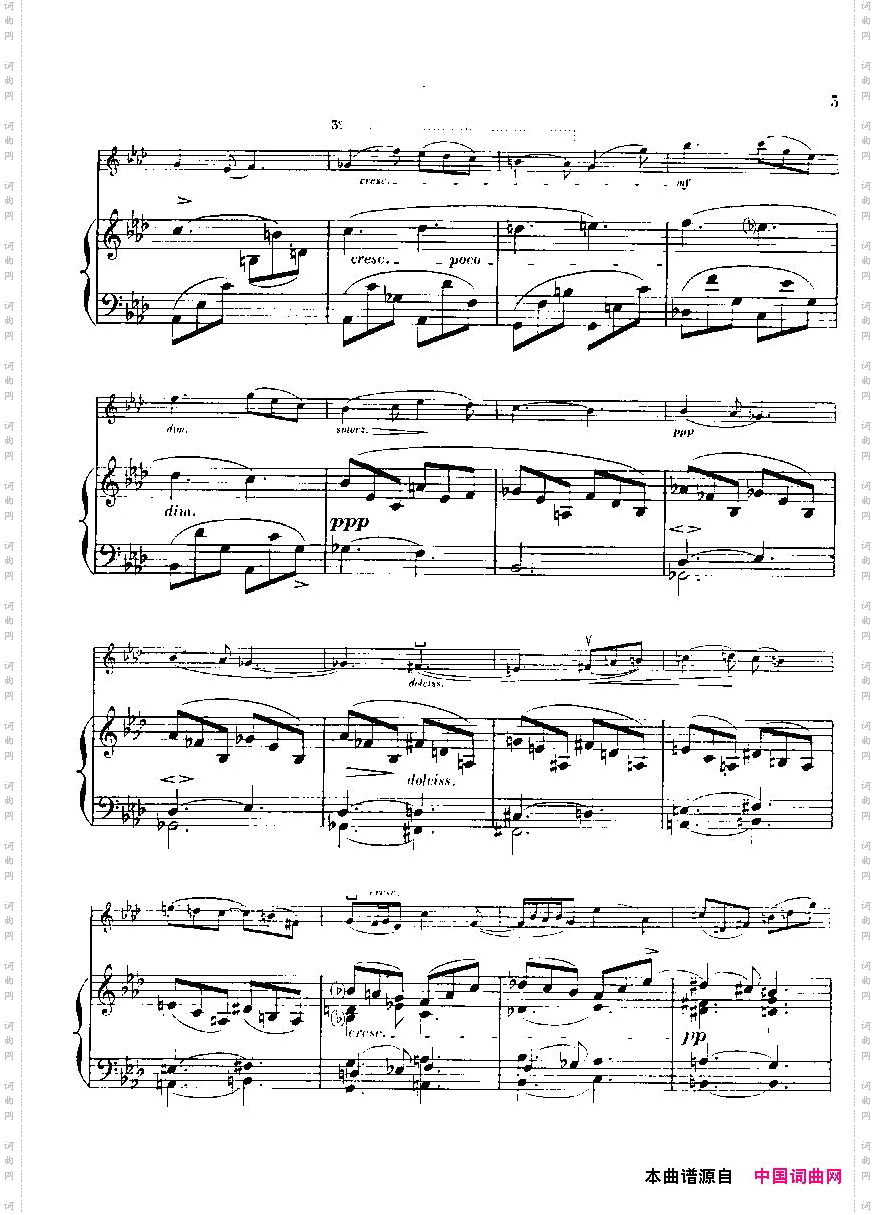 伊萨伊作品集：ReveD‘enfant小提琴+钢琴伴奏_伊萨伊作品集：Reve D‘enfant小提琴+钢琴伴奏