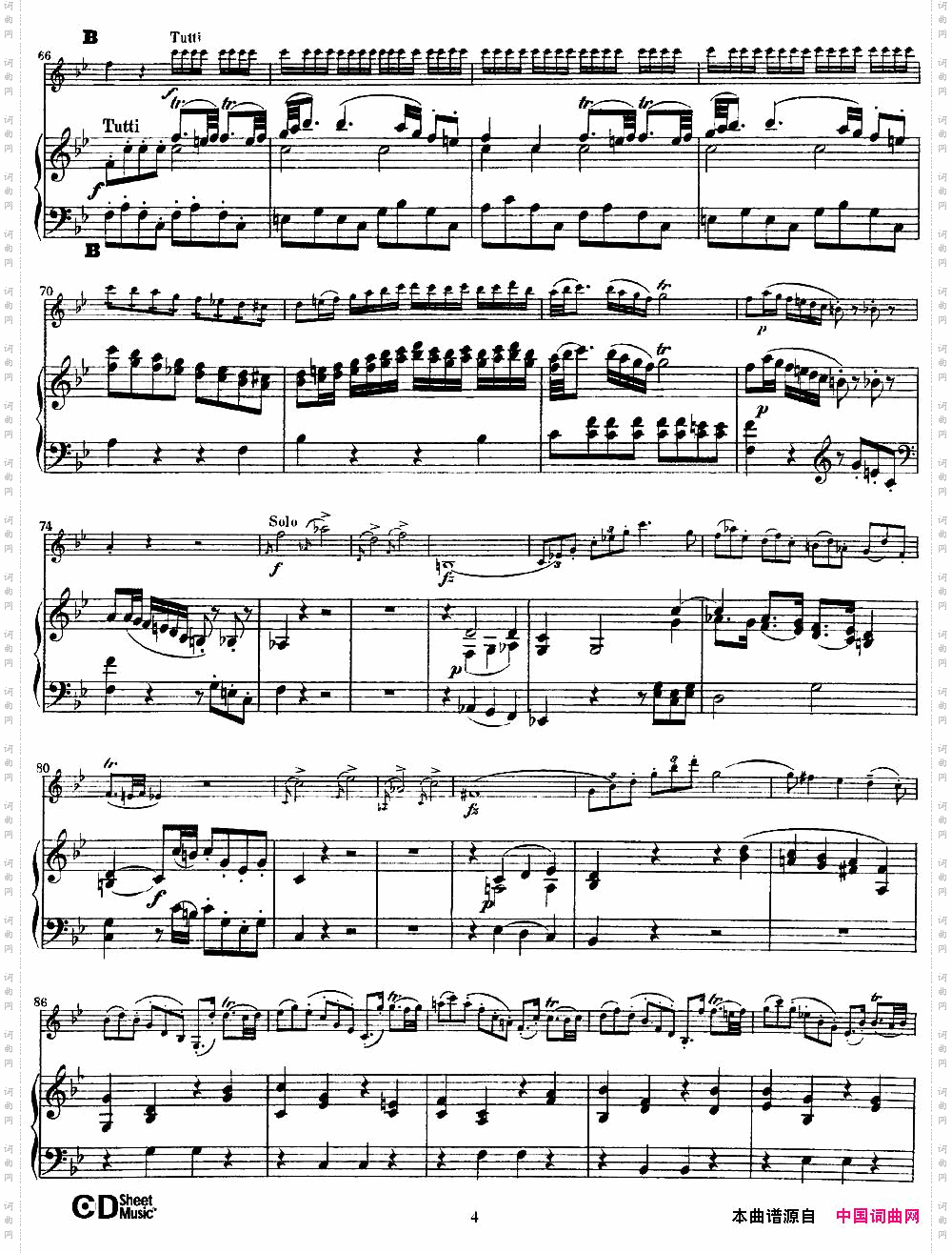 ConcertoNo·1inBbMaj降B大调第一小提琴协奏曲、小提琴+钢琴伴奏_Concerto No·1 in Bb Maj降B大调第一小提琴协奏曲、小提琴+钢琴伴奏