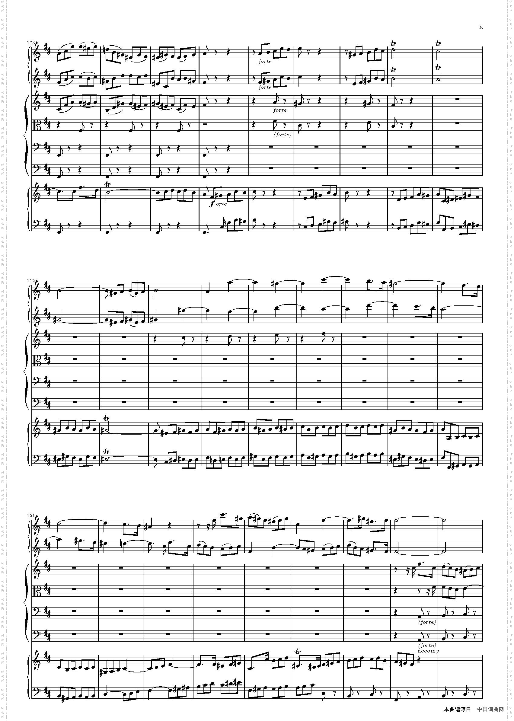 BrenbergConcertoNo·5,3rdMovement《第五号勃兰登堡协奏曲》第三乐章、总谱_Brenberg Concerto No·5,3rd Movement《第五号勃兰登堡协奏曲》第三乐章、总谱