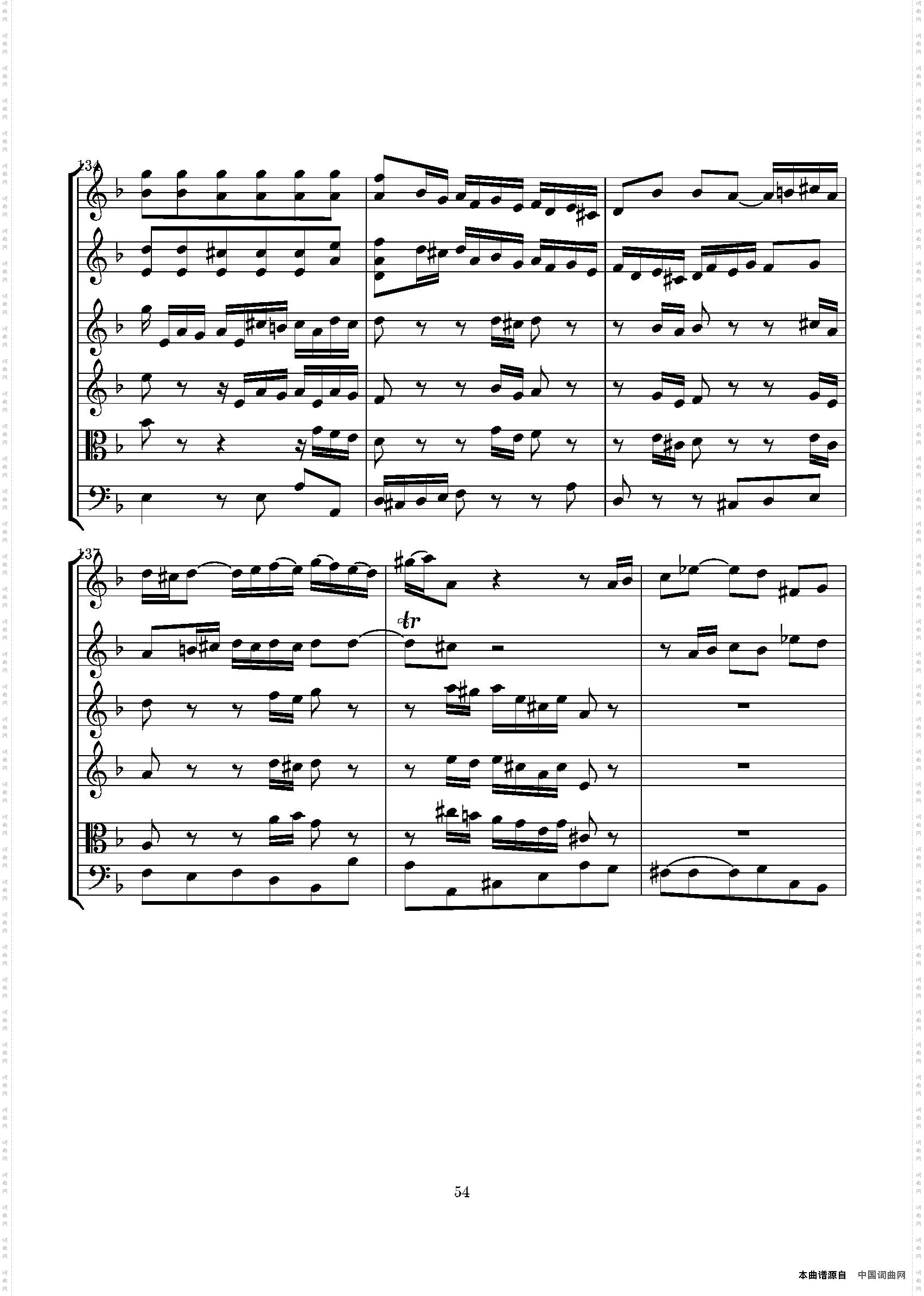 ConcertoinDmin总谱_Concerto in D min总谱