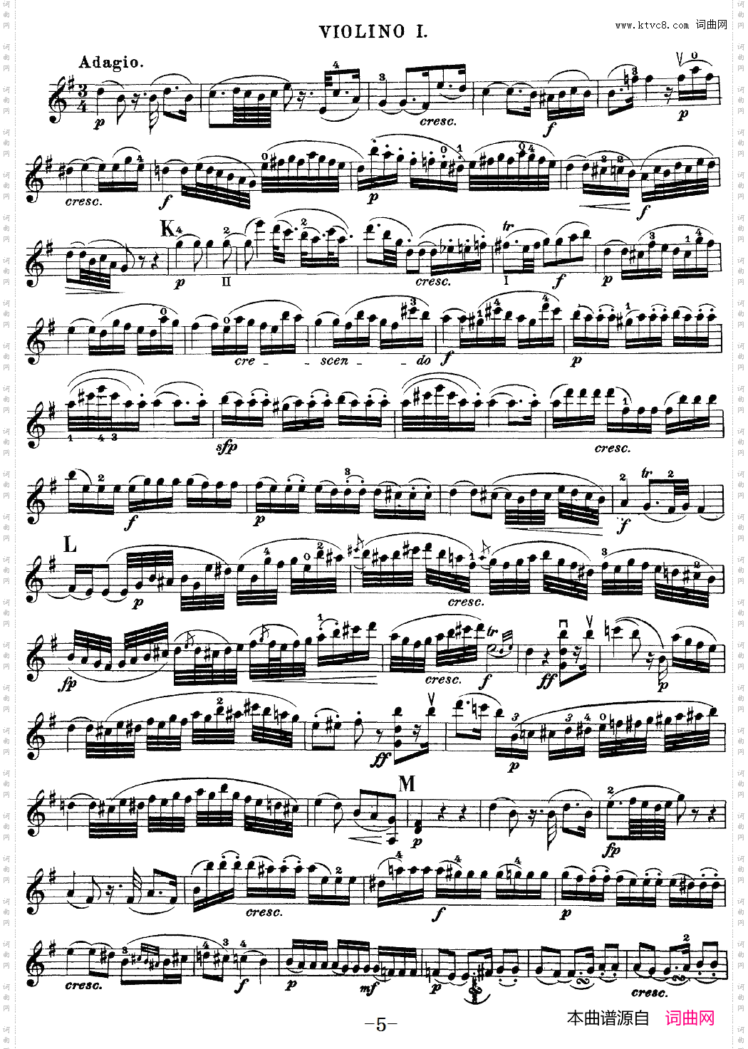Mozart《QuartetNo·20inDMajor,K·499》_Violin 1分谱