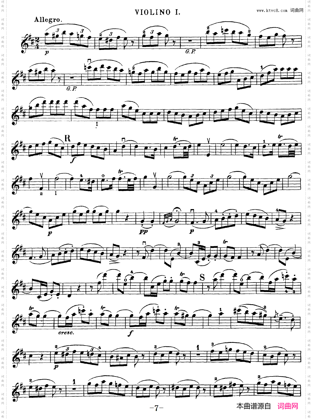 Mozart《QuartetNo·20inDMajor,K·499》_Violin 1分谱