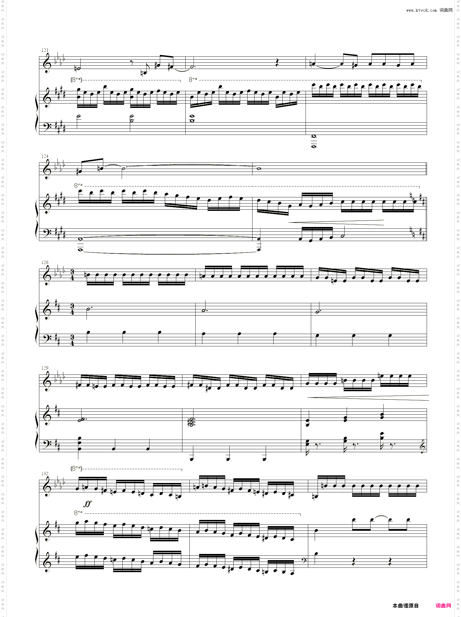 小提琴谱：Let It Go小提琴+钢琴二重奏The Piano Guys