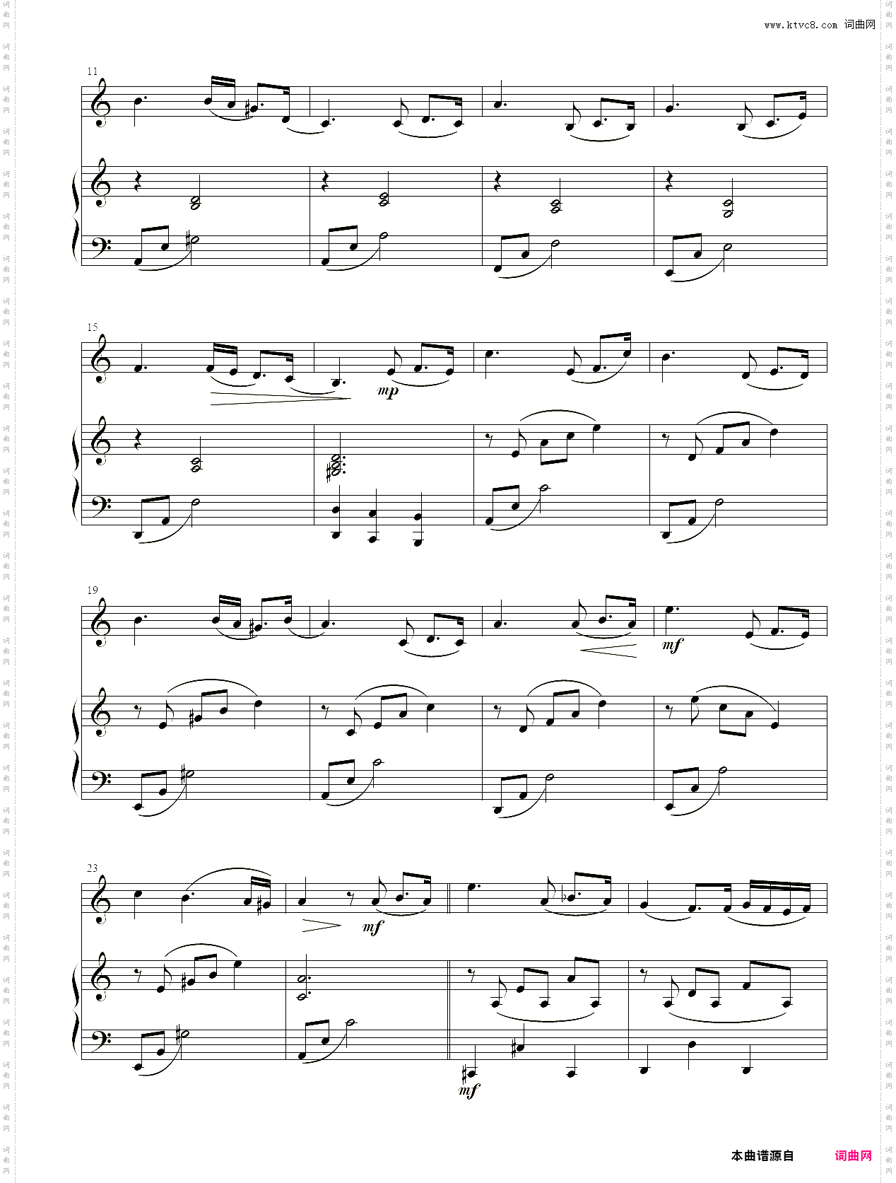 小提琴谱:Passacaglia小提琴+钢琴二重奏