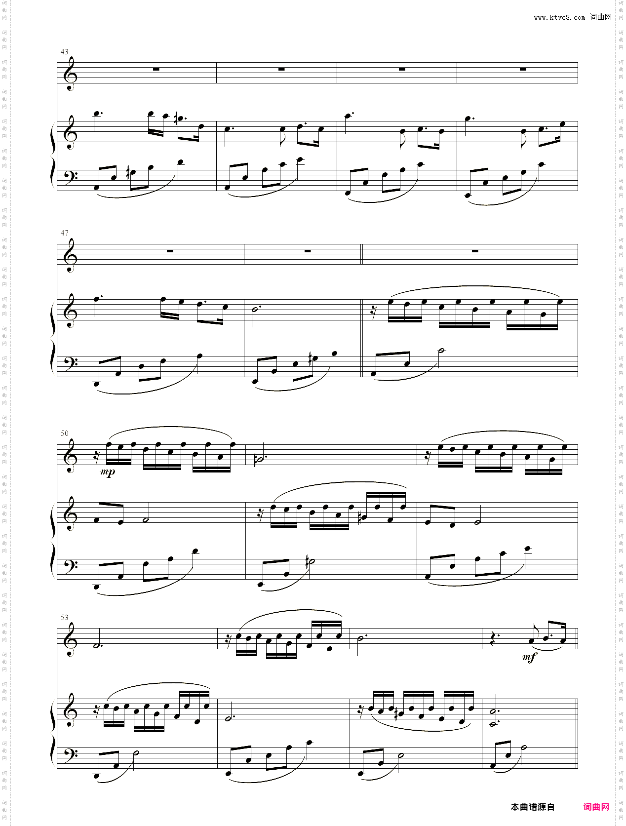 小提琴谱:Passacaglia小提琴+钢琴二重奏