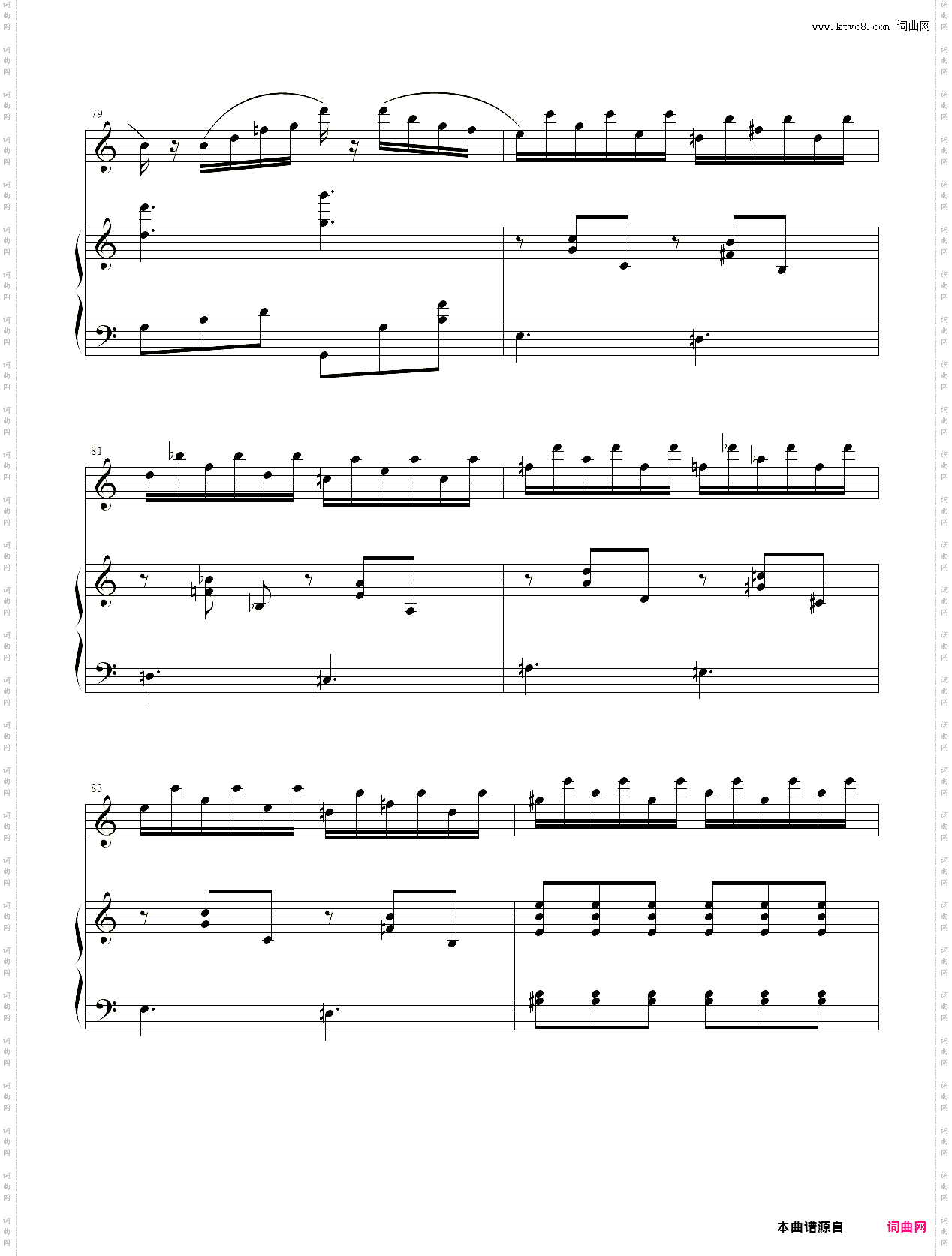 小提琴谱：a小调第九协奏曲小提琴、钢琴二重奏古典