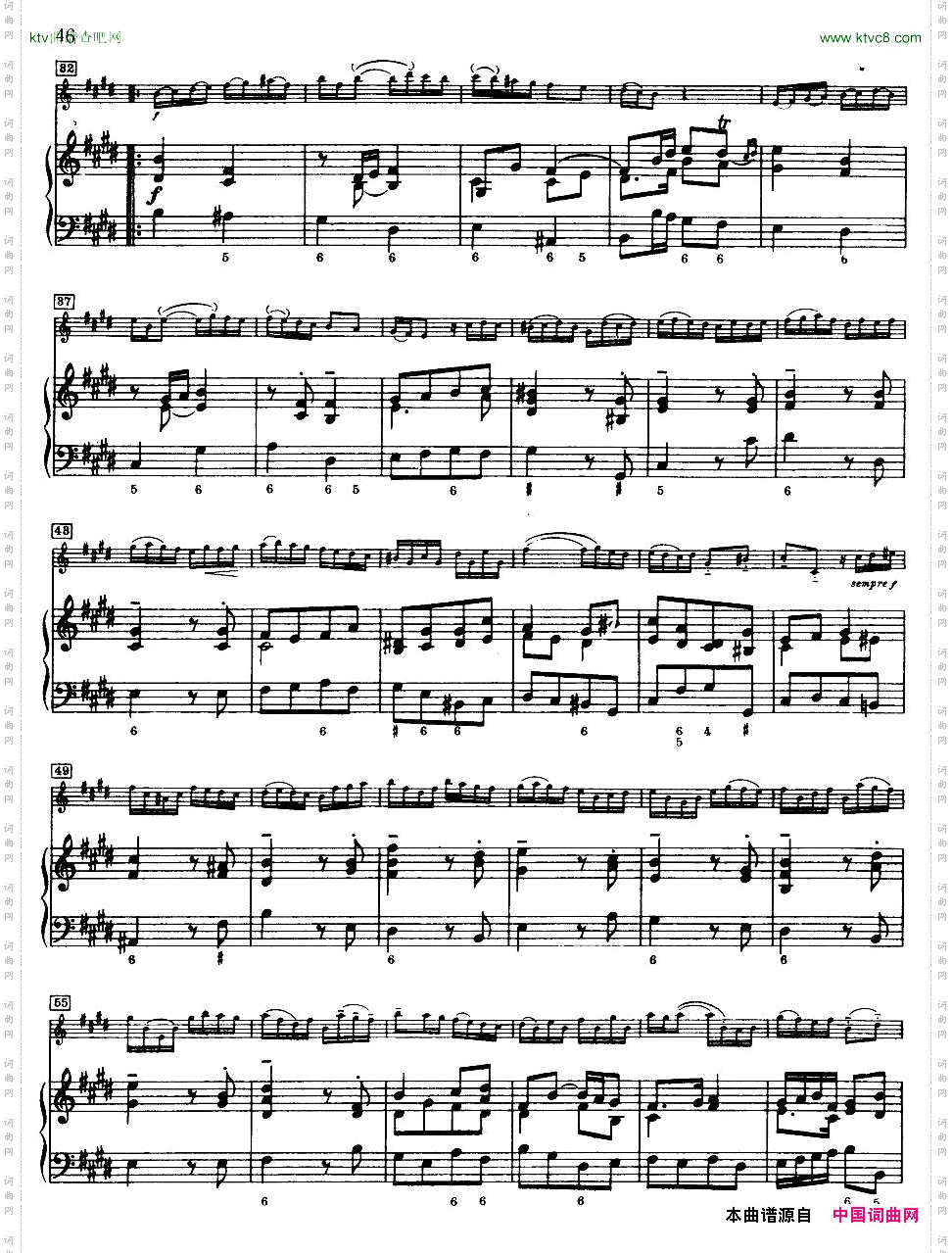 第六奏鸣曲钢琴伴奏