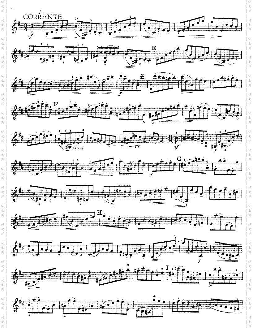 巴赫《六首小提琴无伴奏奏鸣曲及组曲1-6