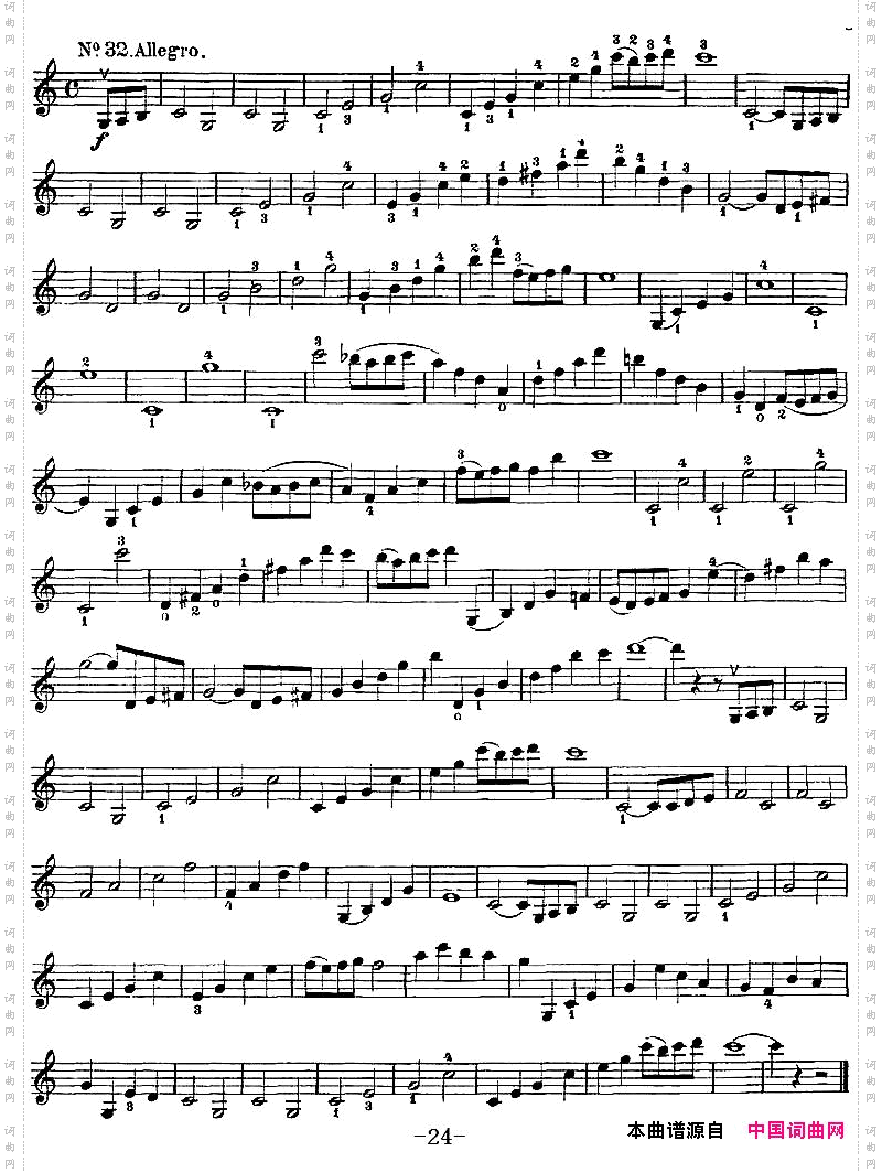 Wohlfahrt《60Studies》op.45沃尔法特《练习曲60首》、No.32-No.37_Wohlfahrt《60 Studies》op.45沃尔法特《练习曲60首》、No.32-No.37