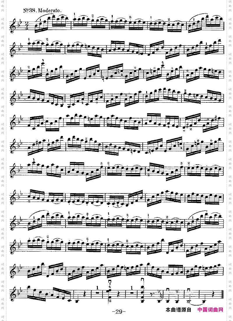 Wohlfahrt《60Studies》op.45沃尔法特《练习曲60首》、No.38-No.43_Wohlfahrt《60 Studies》op.45沃尔法特《练习曲60首》、No.38-No.43