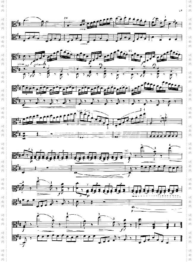 BRUNI《SonataII.》I.【I.II.中提琴】