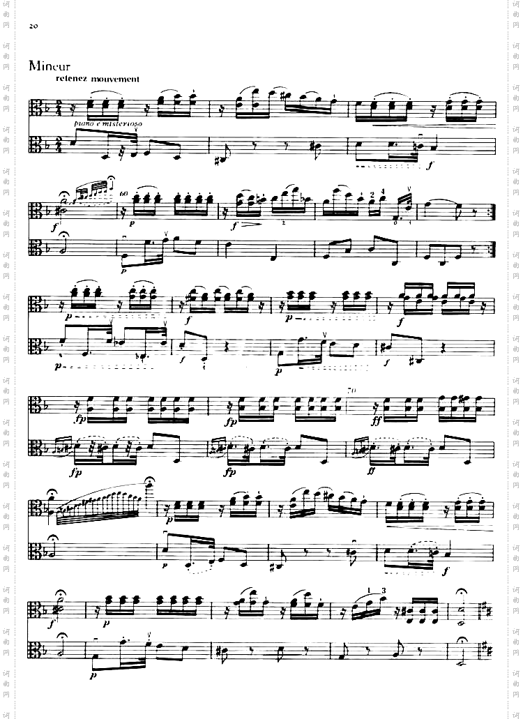 BRUNI《SonataII.》I.【I.II.中提琴】