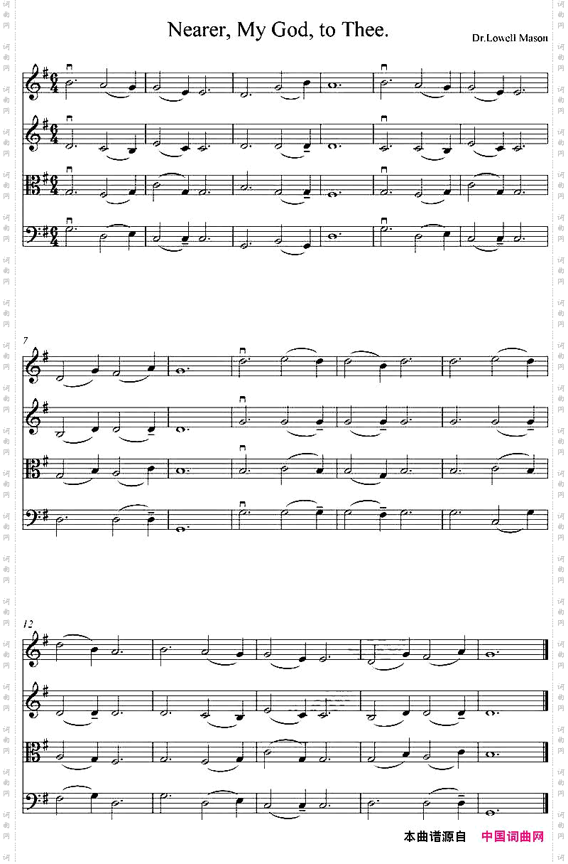 Nearer, My God, to Thee_四重奏
