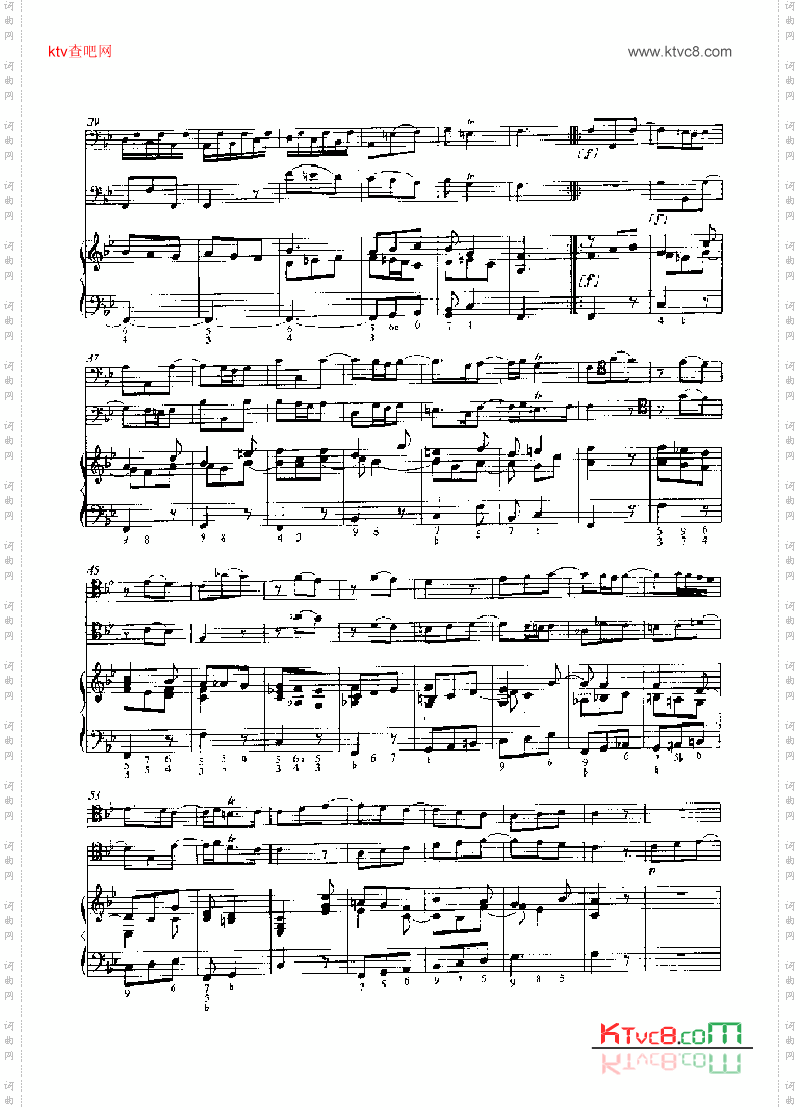 第五奏鸣曲钢伴弦乐类大提琴