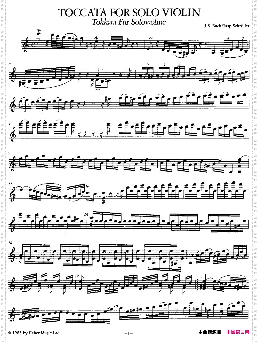 TOCCATAFORSOLOVIOLIN