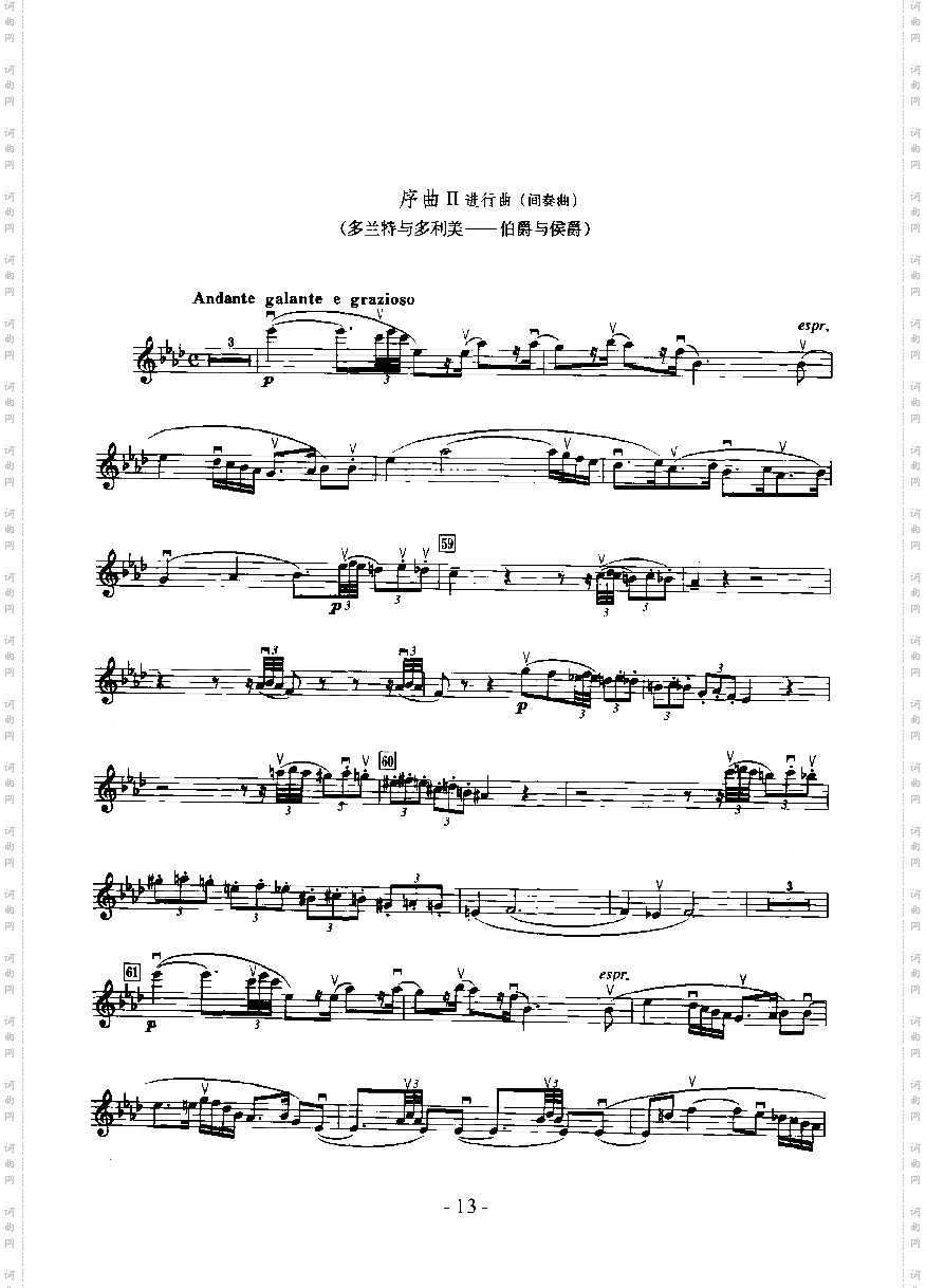 交响组曲《贵人迷》—独奏弦乐类小提琴
