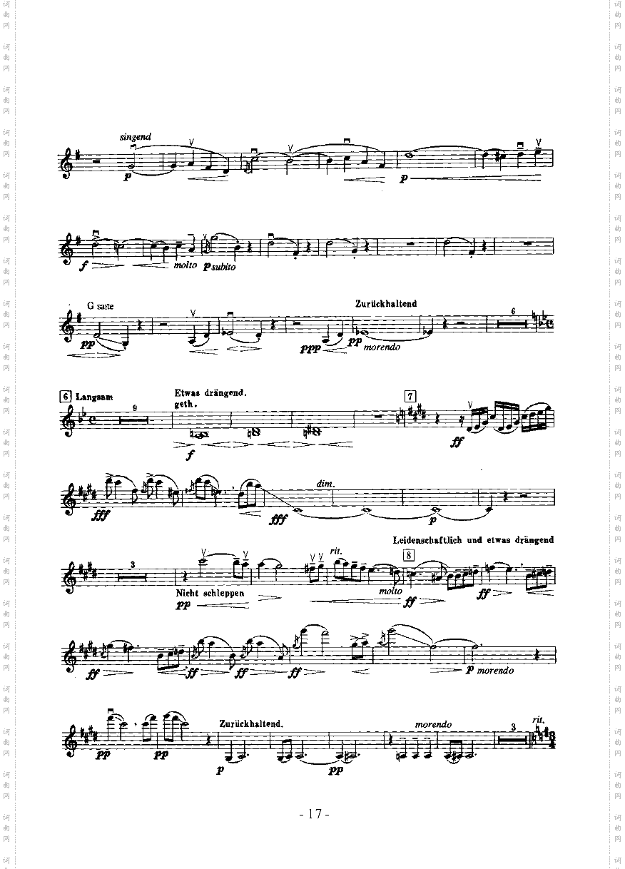 第四交响曲—独奏弦乐类小提琴