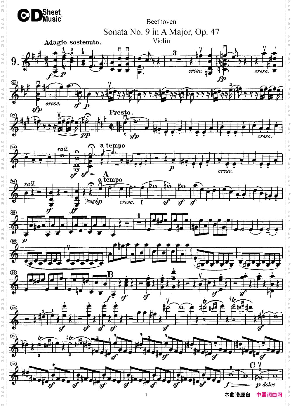 ViolinSonataNo.9inAMajorOp.47