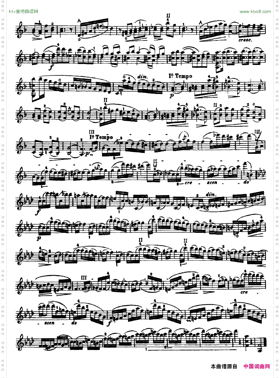 让·德尔菲·阿拉尔-12首小提琴隨想练习曲之18