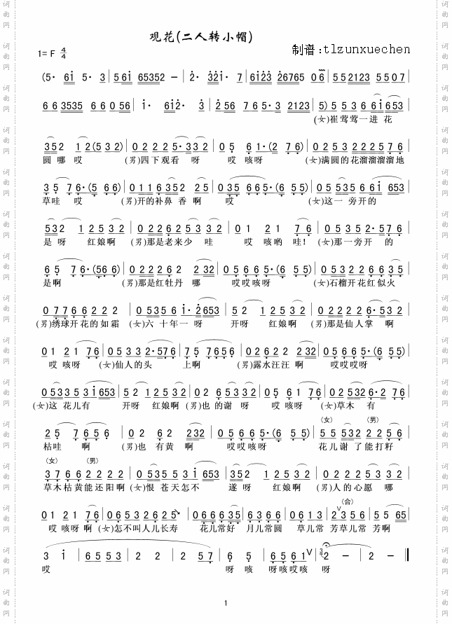 观花二人转小帽