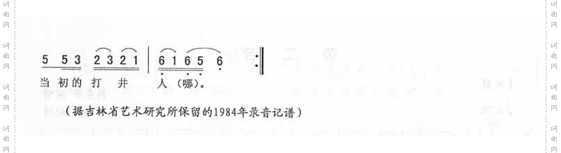 吃水别忘打井人－二人转简谱