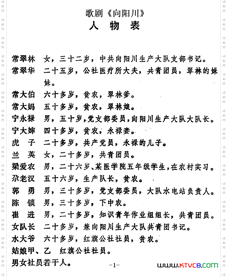 歌剧《向阳川》全剧之第一场前奏