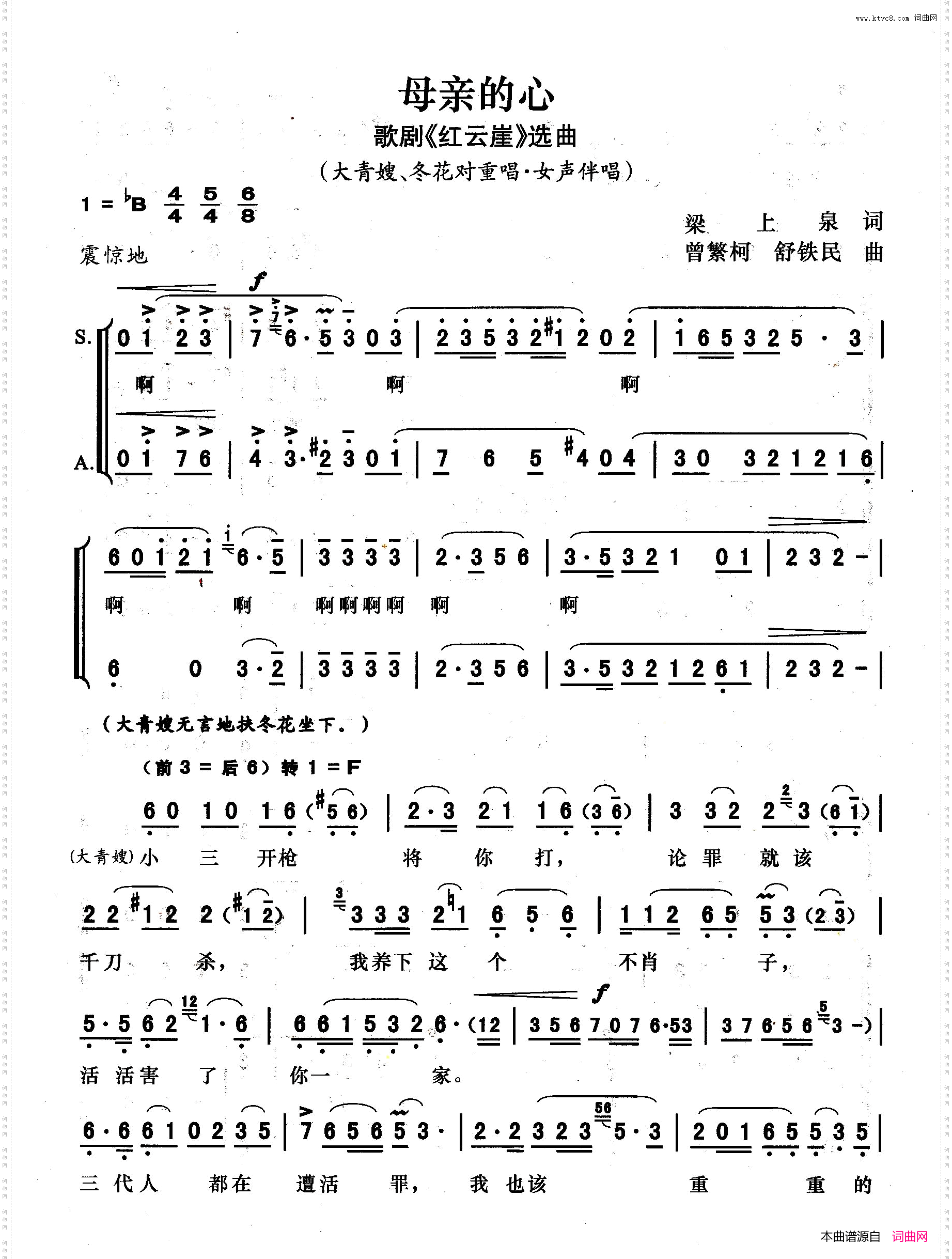 母亲的心_电视歌剧《红云崖》选曲