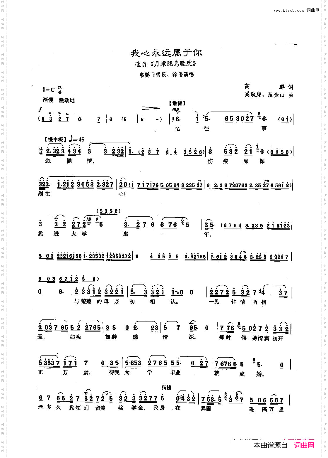 [沪剧]83我心永远属于你选自《月朦胧鸟朦胧》