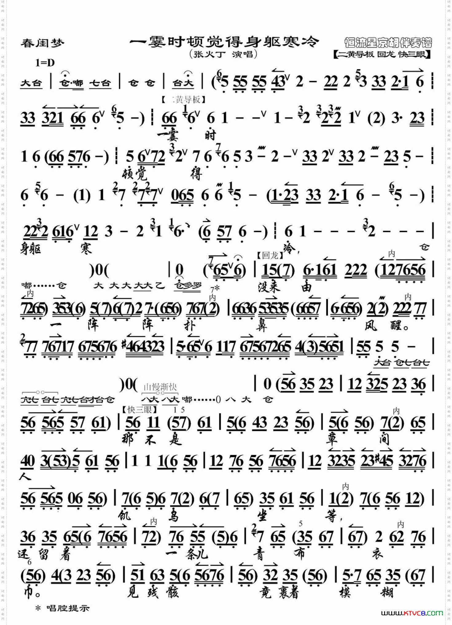 春闺梦·一霎时顿觉得身躯寒冷_张火丁