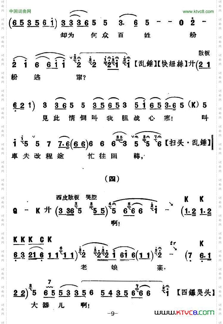 京剧唱腔选·青衣:锁麟囊薛湘灵唱段