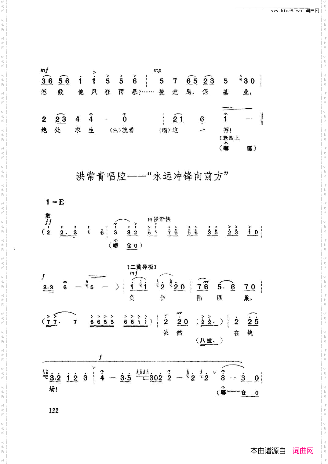 革命现代京剧红色娘子军主旋律曲谱101-153