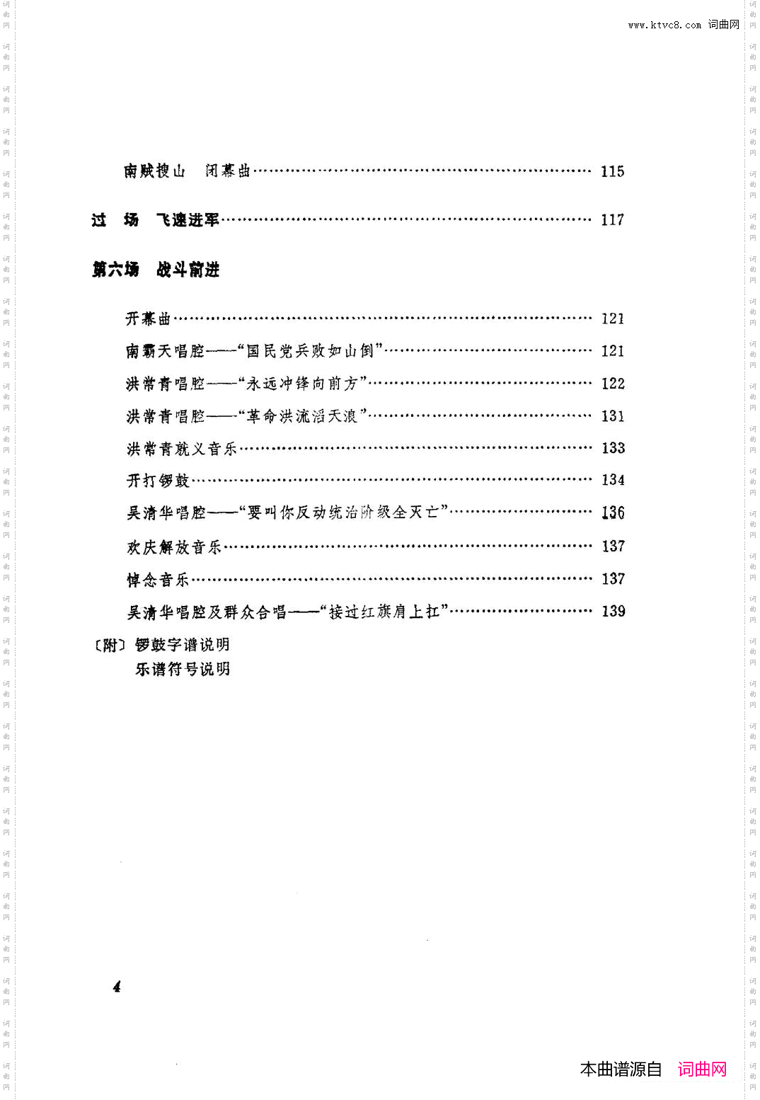 革命现代京剧红色娘子军主旋律曲谱000-050