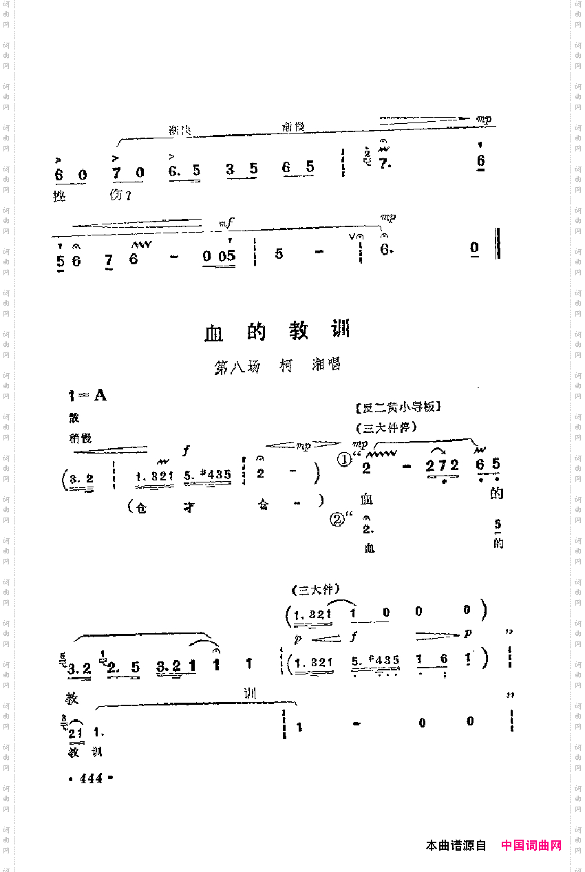 革命现代京剧主要唱段选集9·杜鹃山下