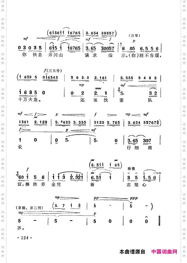 革命现代京剧短小唱段选集101-134