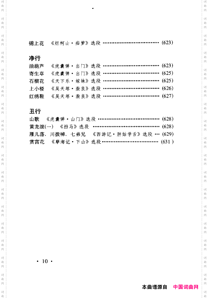 中国戏曲唱腔精选第一卷京剧昆剧000-050