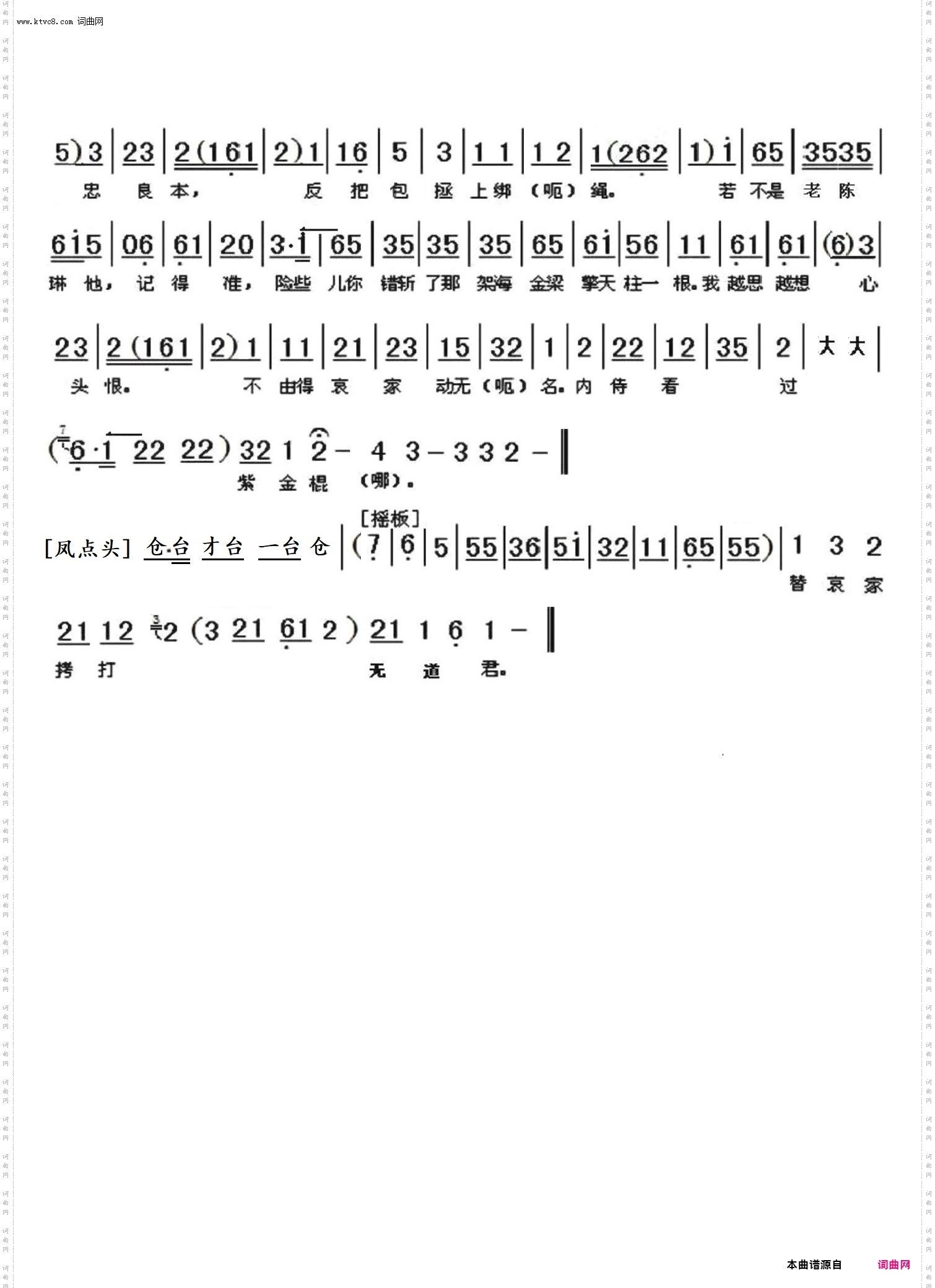 一见皇儿跪埃尘_京剧《打龙袍》李后唱