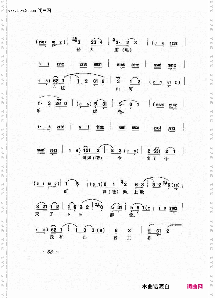 谗臣当道谋汉朝_《击鼓骂曹》唱段