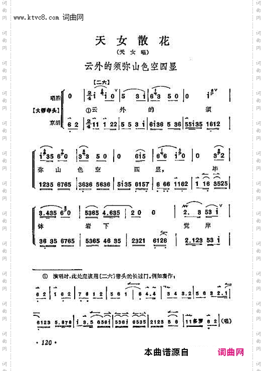 云外的须弥山色空四显_天女散花