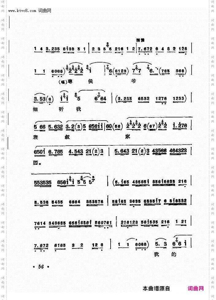 京剧著名唱腔选 下集 目录前言 1 60(京剧曲谱)63