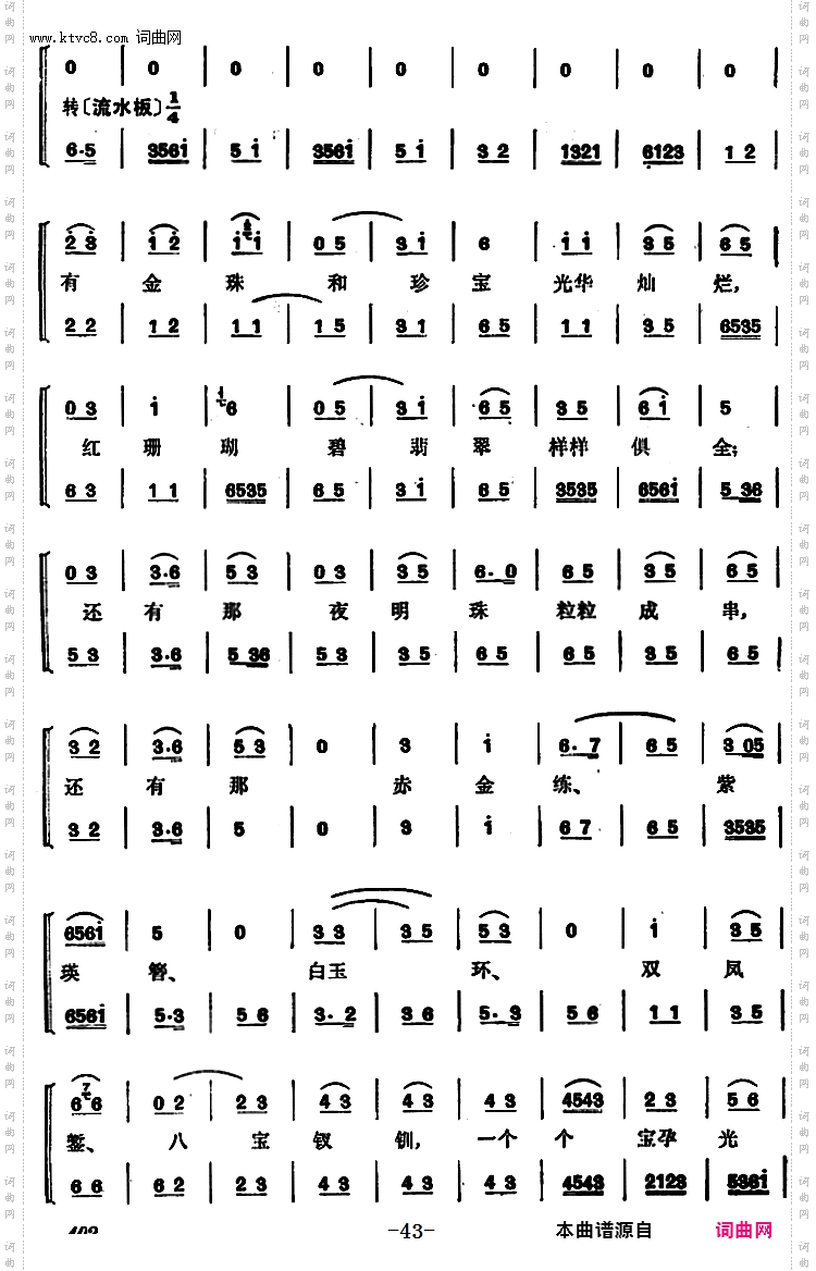 程砚秋唱腔集:《锁麟囊》