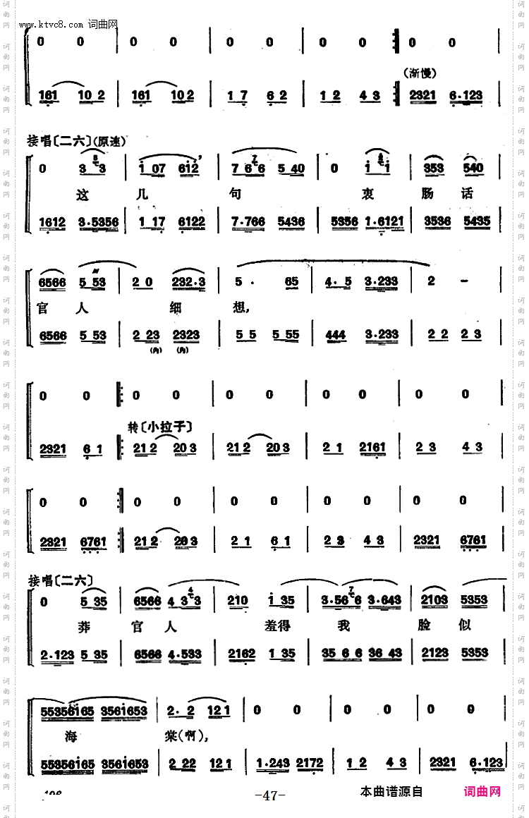 程砚秋唱腔集:《锁麟囊》
