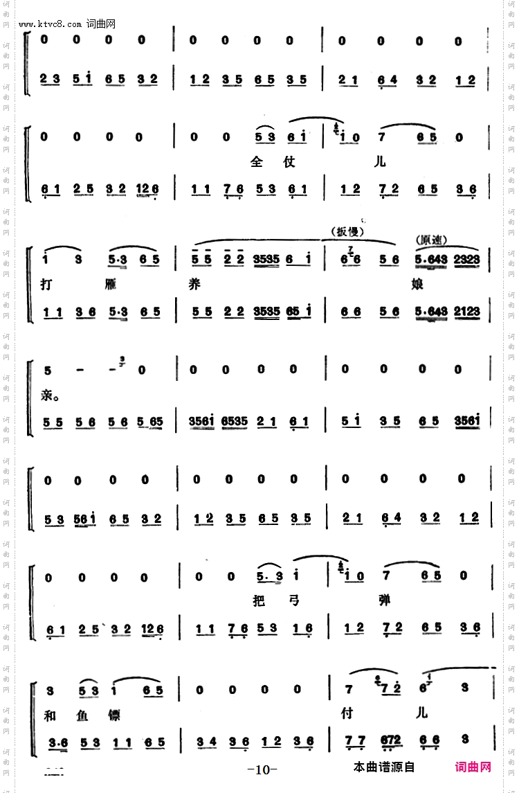 程砚秋唱腔集:《柳迎春》