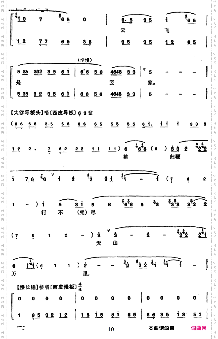 程砚秋唱腔集：《文姬归汉》