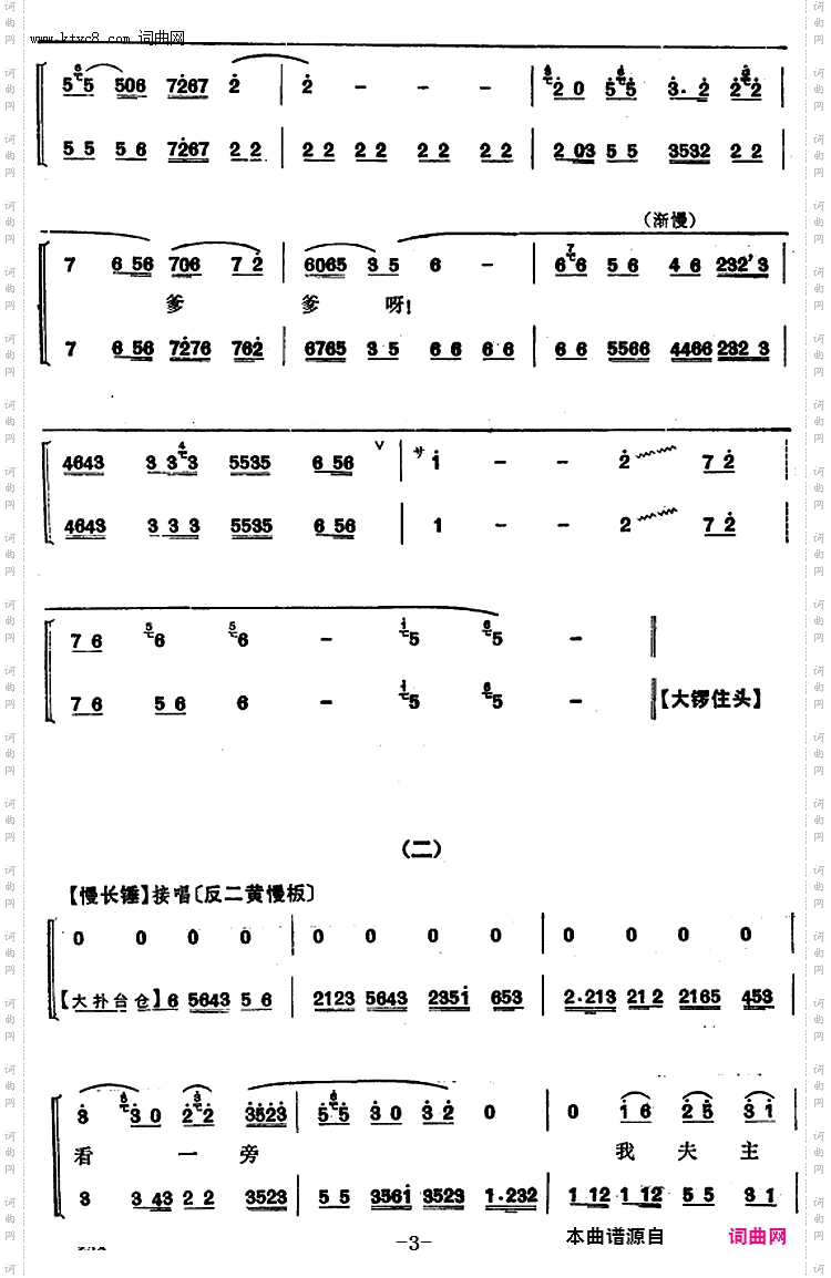 程砚秋唱腔集：《沈云英》